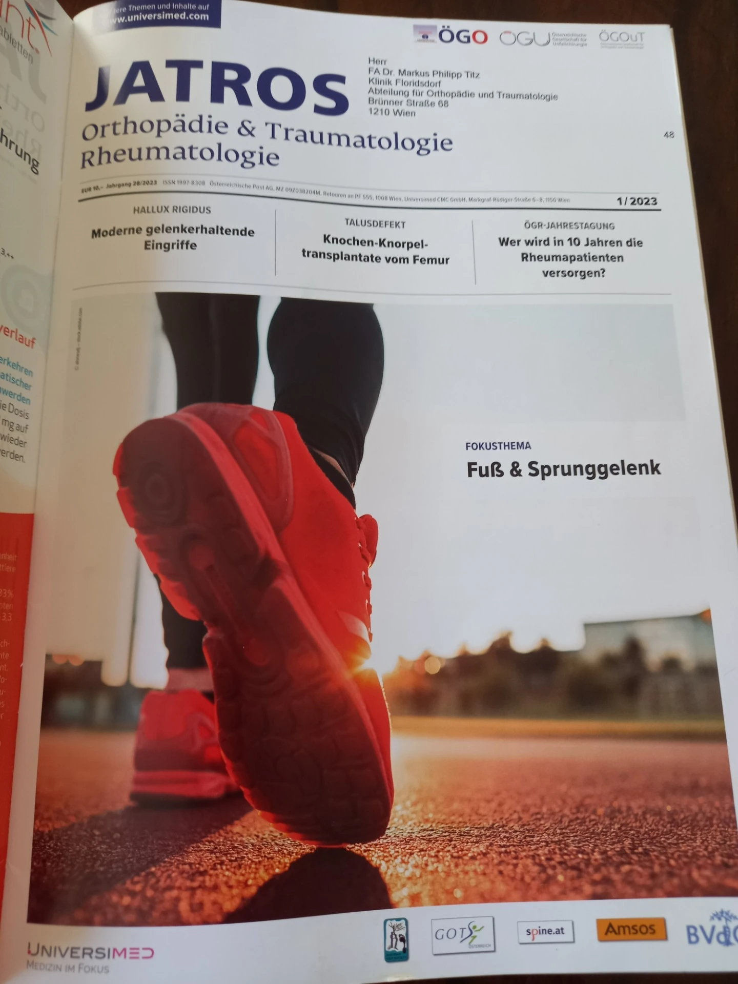 Zeitungsartikel zur Pseudoartrose